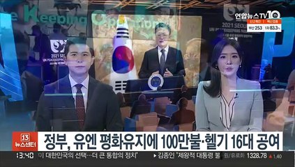 정부, 유엔 평화유지에 100만불·헬기 16대 공여