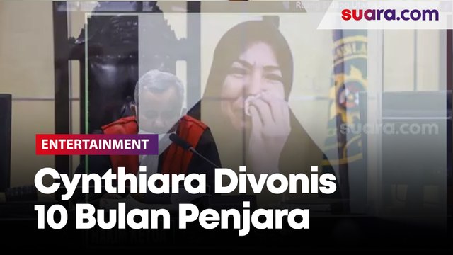 Divonis 10 Bulan Penjara, Cynthiara Alona Menangis Sesegukan 