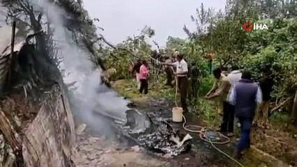 Hindistan Genelkurmay Başkanı'nı taşıyan helikopter düştü