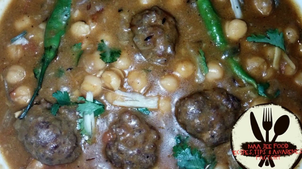 kofta chana recipe  lahori kofta chana recipe