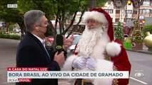 Joel Datena entrevistou o Papai Noel direto de Gramado, na serra gaúcha, onde acontece o famoso evento do Natal Luz.