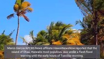 Hawaii under state of emergency as winter storm brings flash flooding and