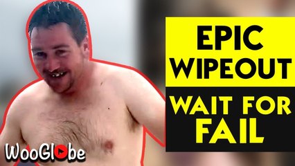 'Never celebrate too early | Epic outdoor waterslide wipeout caught on camera'