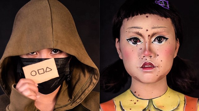 'Makeup artist in The Philippines goes viral for recreating Squid Game's Doll look (+28M Views)'