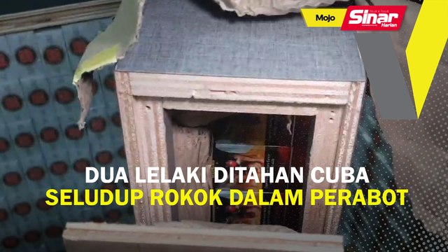 Dua lelaki ditahan cuba seludup rokok dalam perabot