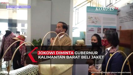 Jokowi Diminta Gubernur Kalimantan Barat Beli Jaket Bomber Motif Tenun Dayak Sintang