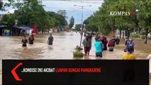 Pengguna Jalan Diminta Waspada, Poros Pangkep Tergenang Banjir