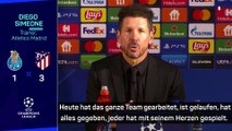 Simeone: “Jeder hat mit seinem Herzen gespielt”