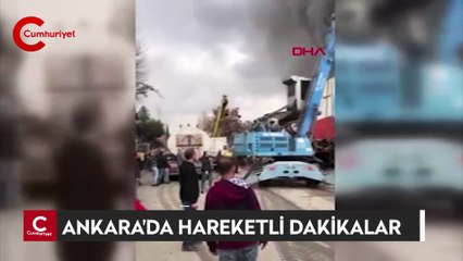 Ankara'da geri dönüşüm tesisinde yangın