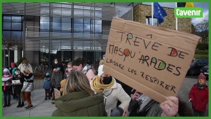 Assesse: Manifestation contre le port du masque dès 6 ans
