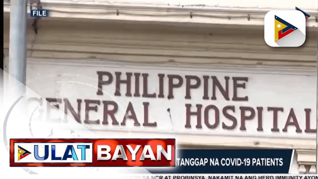 PGH, mas kaunti na ang natatanggap na COVID-19 patients; Hospital bed occupancy sa bansa, bumaba na sa 21%