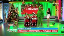 Humor: El Grinch molesto con los duendes por destrozar su cueva