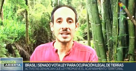 Grupos sociales en Brasil rechazan ley de ocupación de tierras
