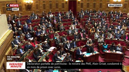 Eric Dupond-Moretti au Sénat: "Eric Zemmour veut rétablir l'ordre républicain et il est incapable d'assurer la sécurité dans son propre meeting" - VIDEO