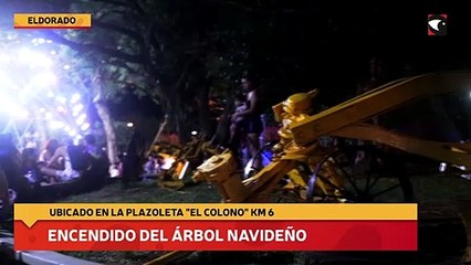 Encendido del árbol navideño en Eldorado