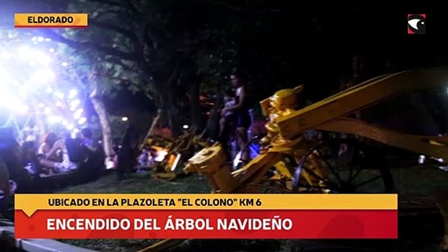 Encendido del árbol navideño en Eldorado