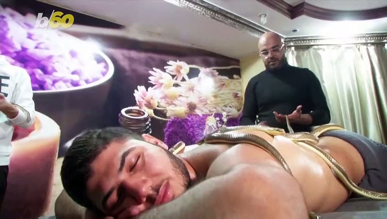 This Egyptian Spa Gives Snake Massages to Brave Clients!