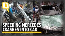 Watch | Speeding Mercedes Benz Crashes Into Car in Bengaluru, One Dead
