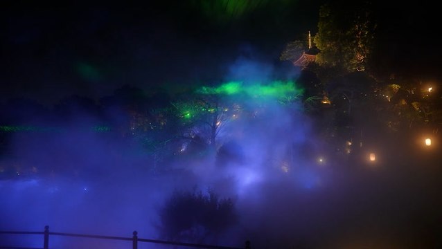 Hotel recreates aurora borealis in stunning light