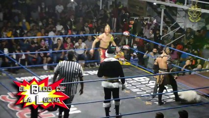 Hijo del Vikingo (C) VS Laredo Kid Lucha por el Megacampeonato AAA - Barba Producciones