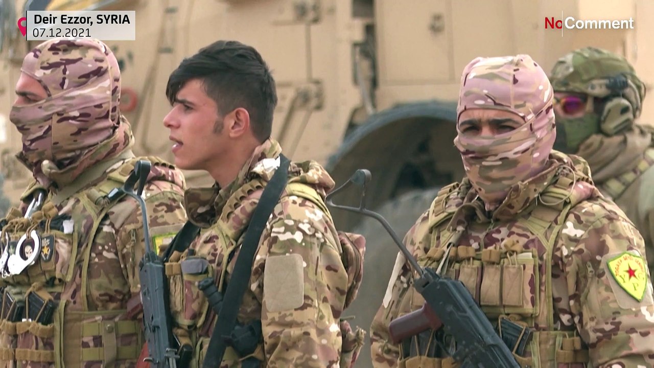 US and Kurdish forces hold joint military exerc...