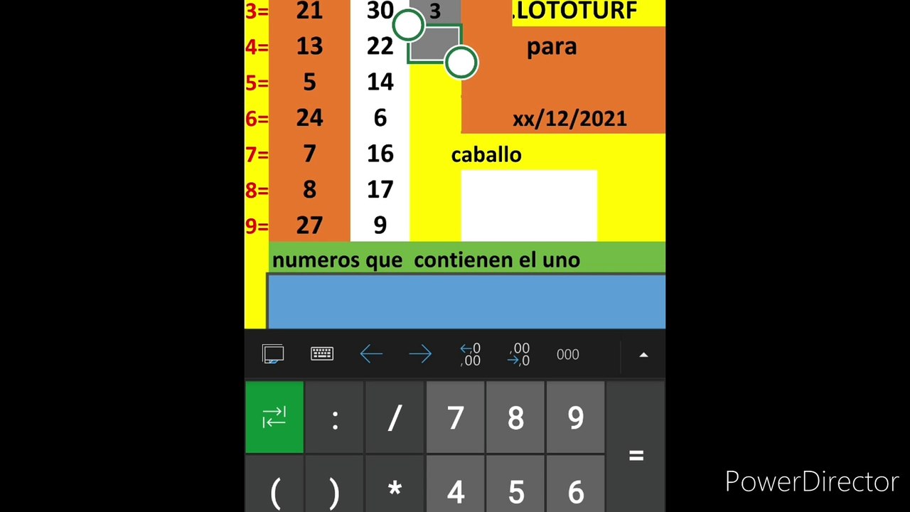 PRONÓSTICO LOTERIA  LOTOTURF PUDO ACERTAR 5 NUMEROS Y CABALLO