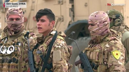 Manöver gegen den IS: Kurdische Kräfte üben mit internationalen Truppen in Syrien