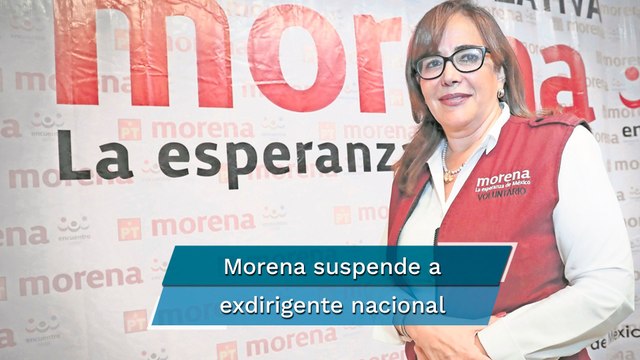 Morena suspende por seis meses los derechos partidarios a Yeidckol Polevnsky