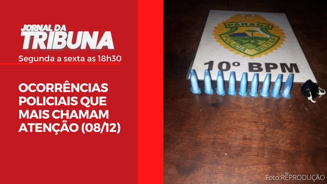 OCORRÊNCIAS POLICIAIS QUE MAIS CHAMAM ATENÇÃO (08/12)