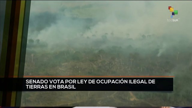 teleSUR Noticias 17:30 08-12: Brasil: Senado vota por la Ley de Ocupación Ilegal de Tierras
