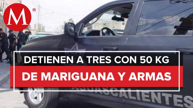 Caen 3 personas armadas tras persecución en Aguascalientes