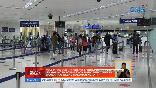 Mga Pinoy galing South Africa na nagbigay ng maling impormasyon nang dumating sa bansa, posibleng kasuhan ng IATF | UB