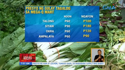 Opisyal ng Department of Agriculture, nakatakdang mag-inspeksyon sa Mega-Q Mart, Q.C. ngayong umaga | UB