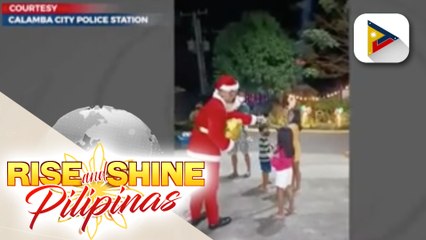 Calamba Police, may maagang pamasko sa mga bata