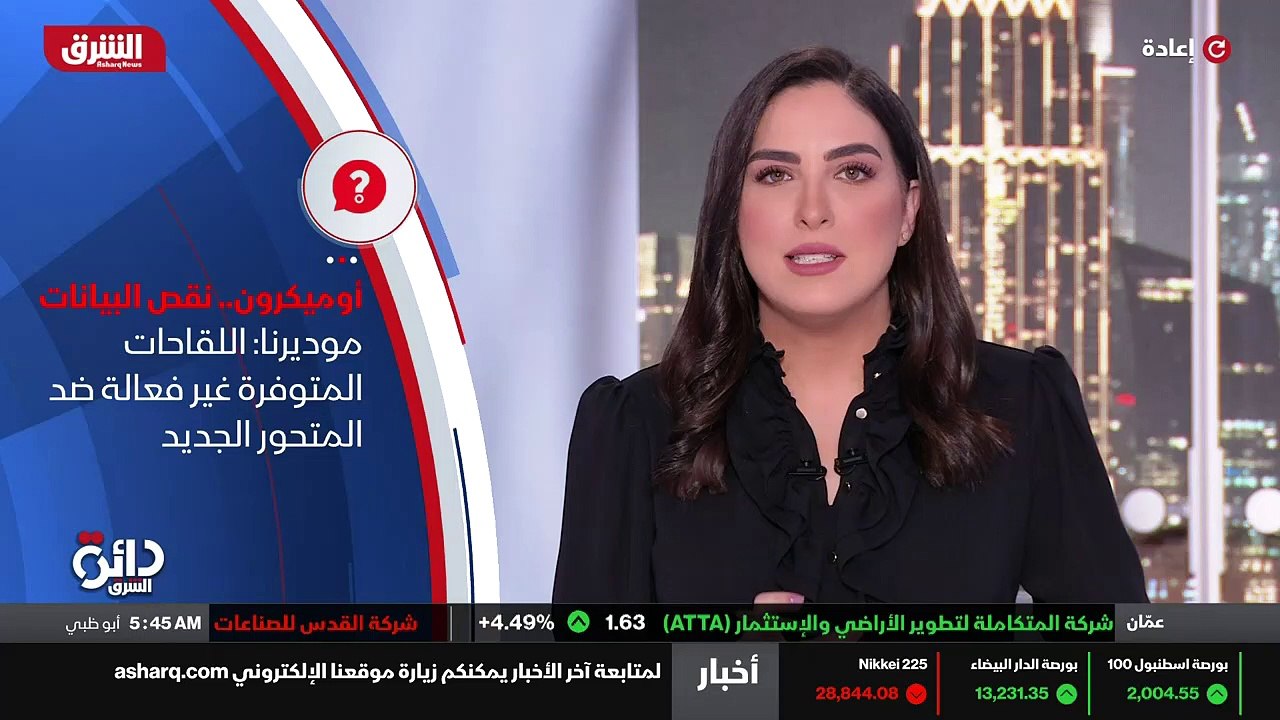 ...لا تستبعد أن تكون اللقاحات فعالة ضد متحو...