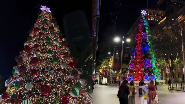 'Towering Christmas Tree in Sydney, Australia puts on a dazzling light show '