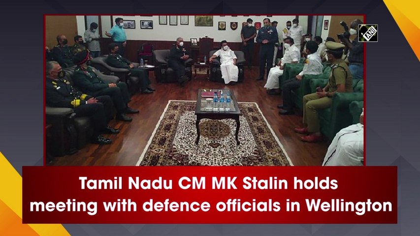 Tamil Nadu CM M K Stalin holds meeting with defence officials in Wellington