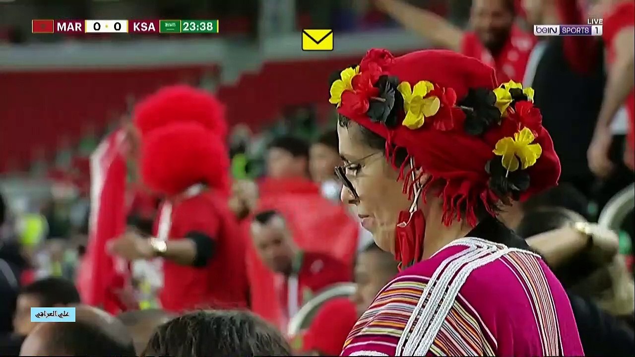 الشوط الاول مباراة السعودية والمغرب بطولة كأس العرب 7-12-2021