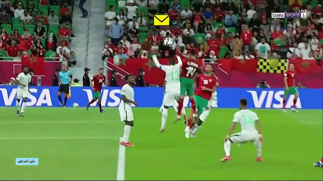 الشوط الثاني مباراة السعودية والمغرب بطولة كأس العرب 7-12-2021