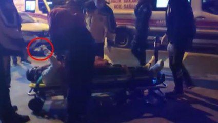 Lüks araçla takla attı, hiçbir şey olmamış gibi canlı yayına devam etti