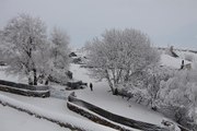 Karlıova kar yağışıyla beyaza büründü