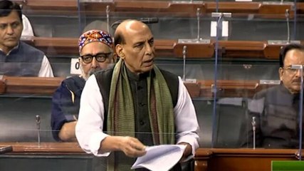 Watch: Rajnath Singh briefs Parliament on IAF chopper crash