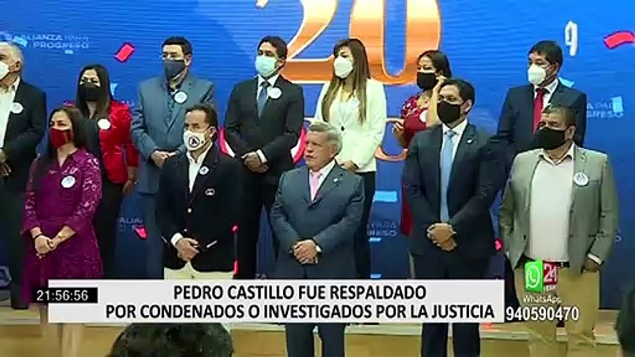 Líderes políticos que apoyaron a Castillo están condenados o investigados por corrupción