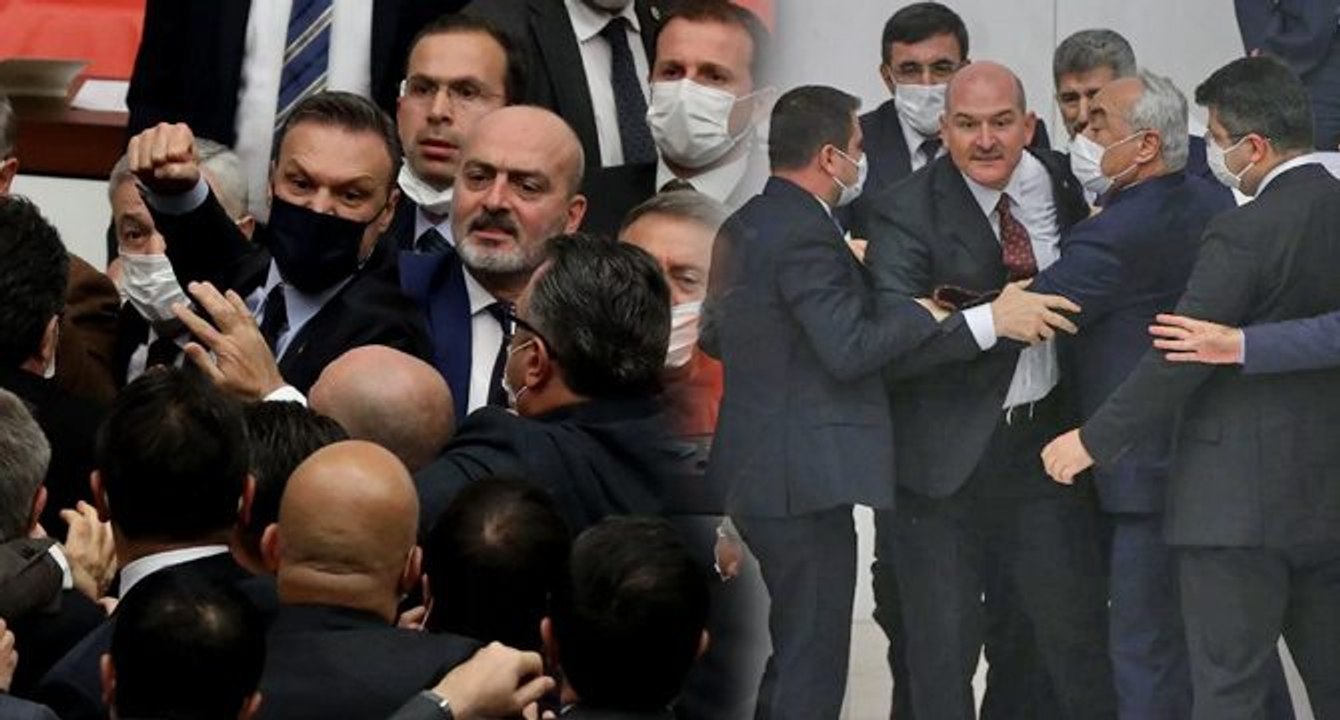 Meclis’te yine kavga çıktı: Alpay Özalan yumruklarını konuşturdu