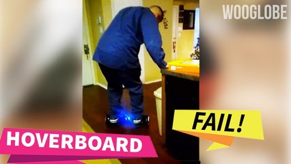 'First-timer's CACKLING hoverboard fail caught on camera '