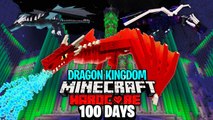 I Survived 100 Days as a DRAGON in Hardcore Minecraft... Here's What Happened...