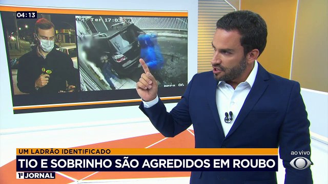 Violência na região central de São Paulo. Um comerciante e o sobrinho dele foram agredidos quando chegavam em casa. Uma das vítimas, mesmo com as mãos amarradas, lutou com os bandidos.
