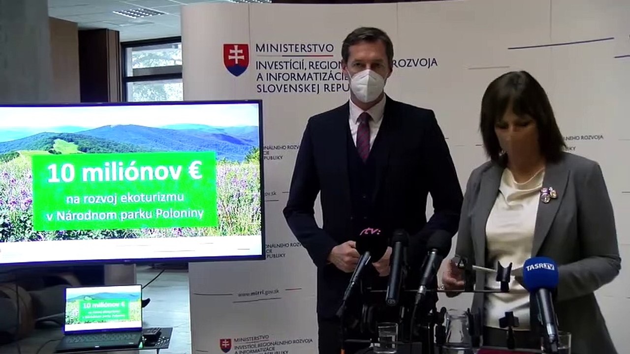 ZÁZNAM: V. Remišová: Na rozvoj ekoturizmu v Poloninách pôjde 10 miliónov eur