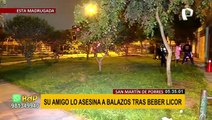 Sujeto asesina a amigo tras una discusión cuando  bebían licor en un parque