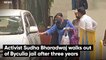 Activist Sudha Bharadwaj walks out of Byculla jail after three years